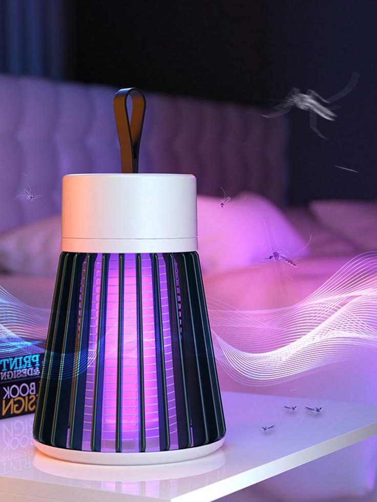 Portable UV Mosquito Killer Lamp | Rechargeable Silent Insect Trap Light for Home, Bedroom & Camping