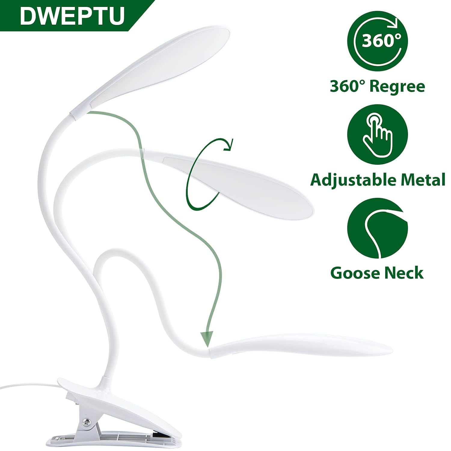 Clip study lamp