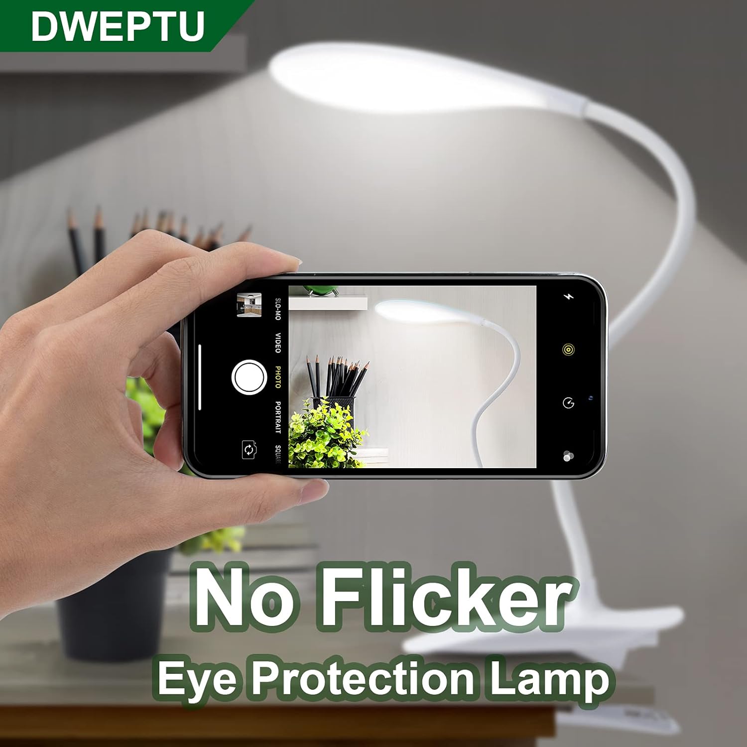 Clip study lamp