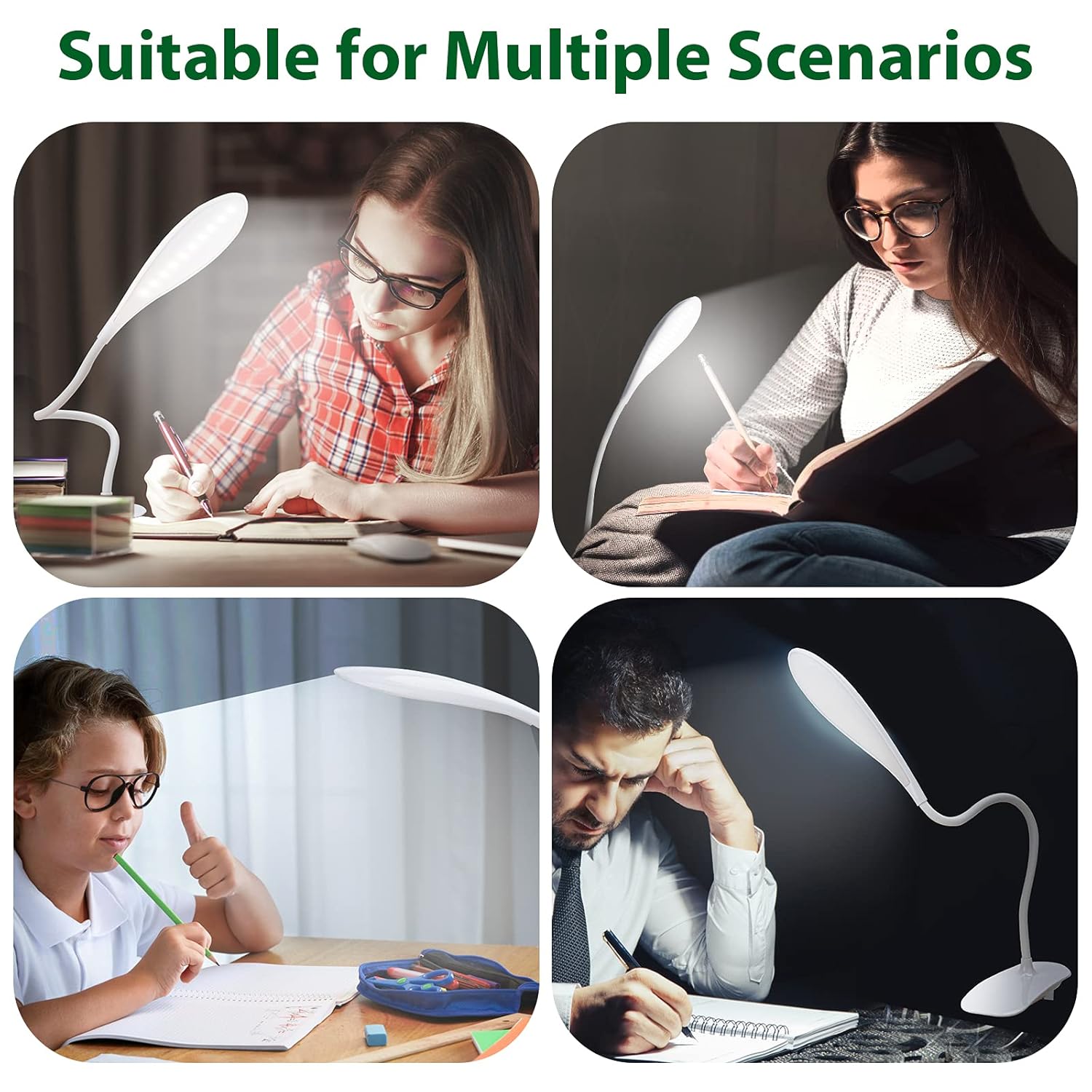 Clip study lamp
